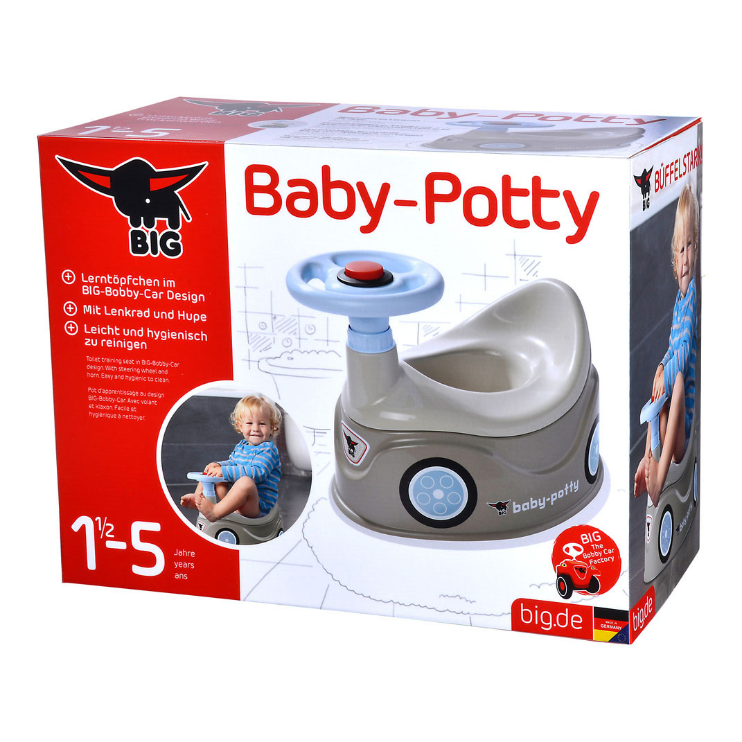 BIG Baby Potty Pot avec guidon gris