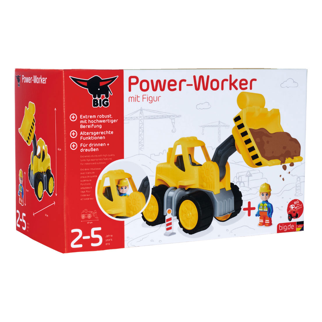 BIG Power Worker Midi Radladerschaufel mit Figur