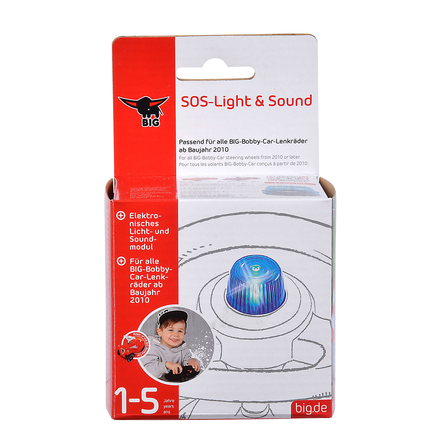 BIG SOS-Lenkerlicht mit Sound