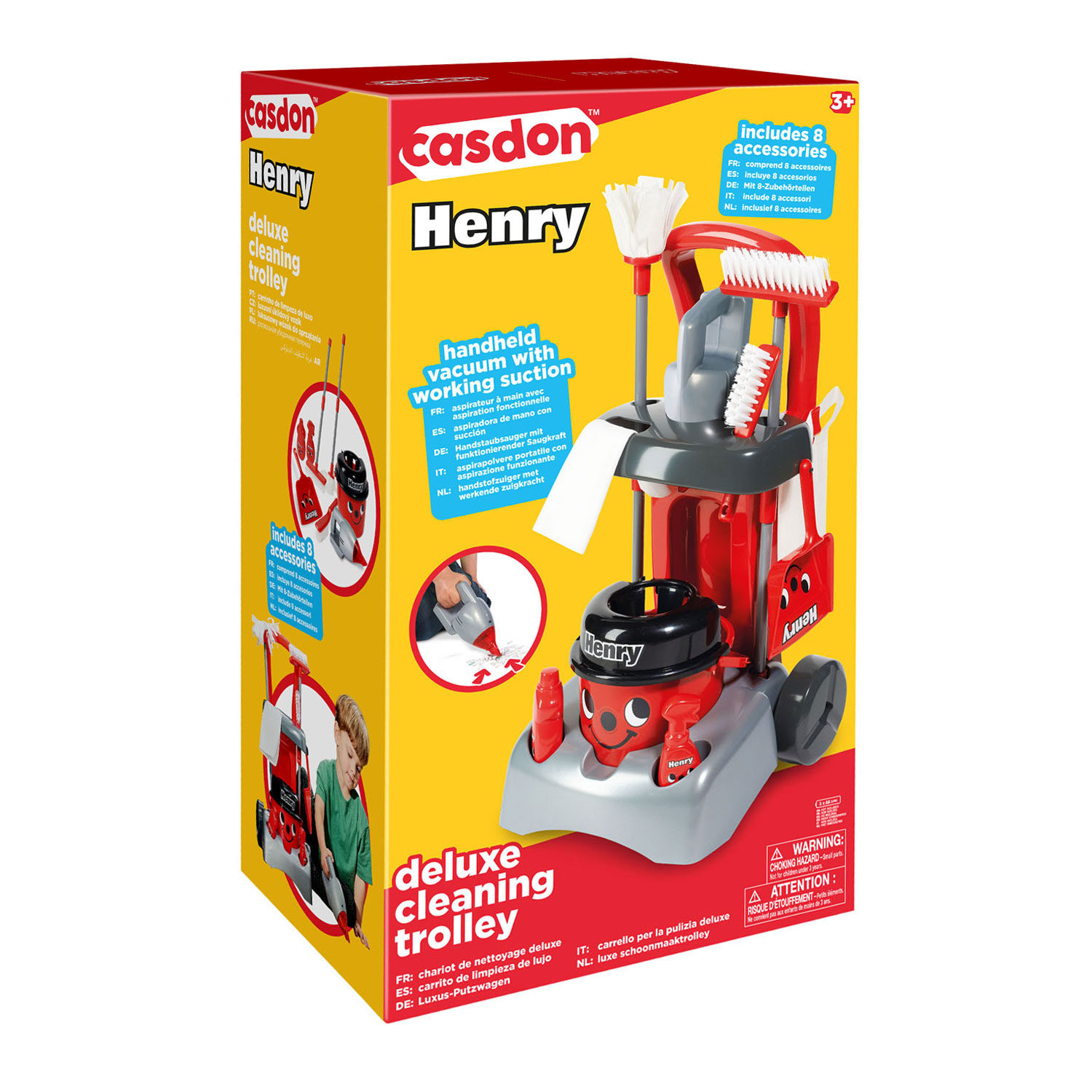 Casdon Chariot de nettoyage Henry Deluxe Playset