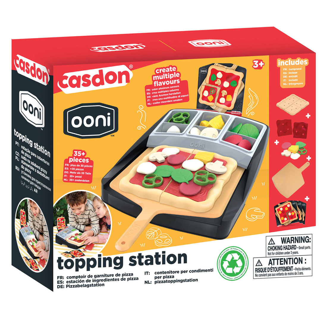 Casdon Ooni Toy Station de garniture de pizza