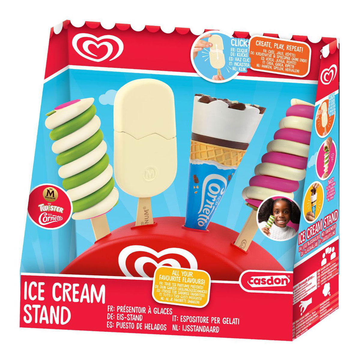 Casdon Ola 3 Speelijsjes Met Standaard