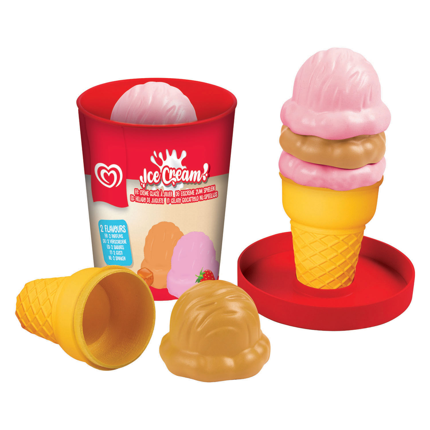 Casdon Ola Speelijs Emmer - Aardbei en Caramel