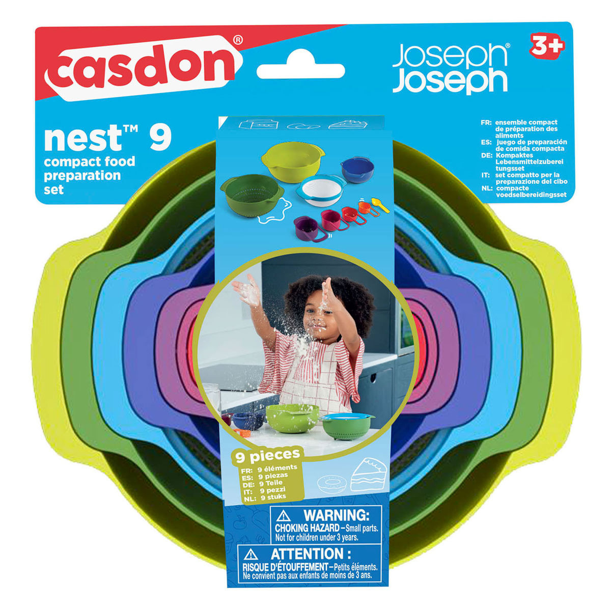 Fournitures de cuisine Casdon Joseph Joseph Nest - 9 pièces.