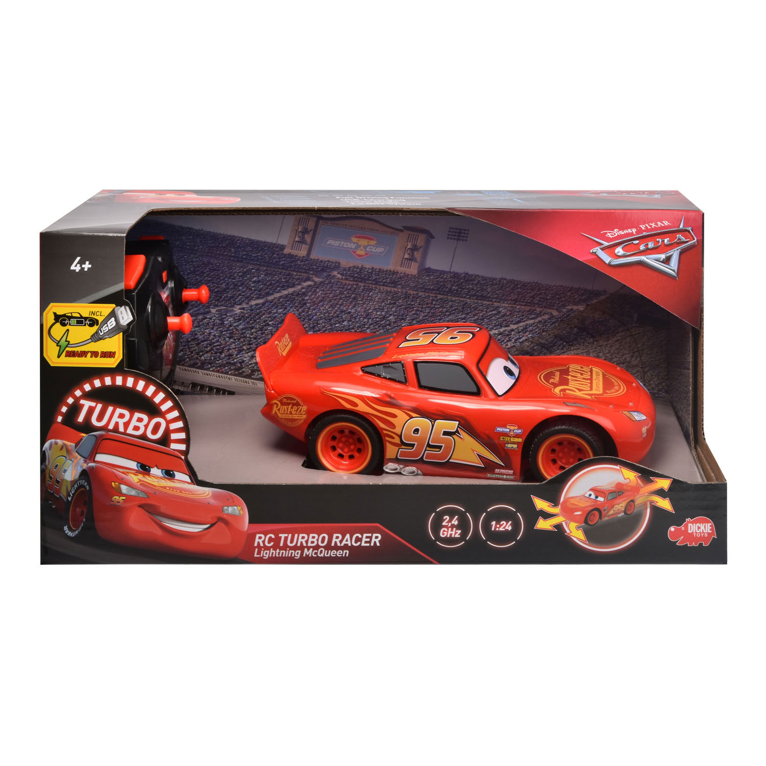 Cars RC 3 Lightning McQueen Turbo Racer