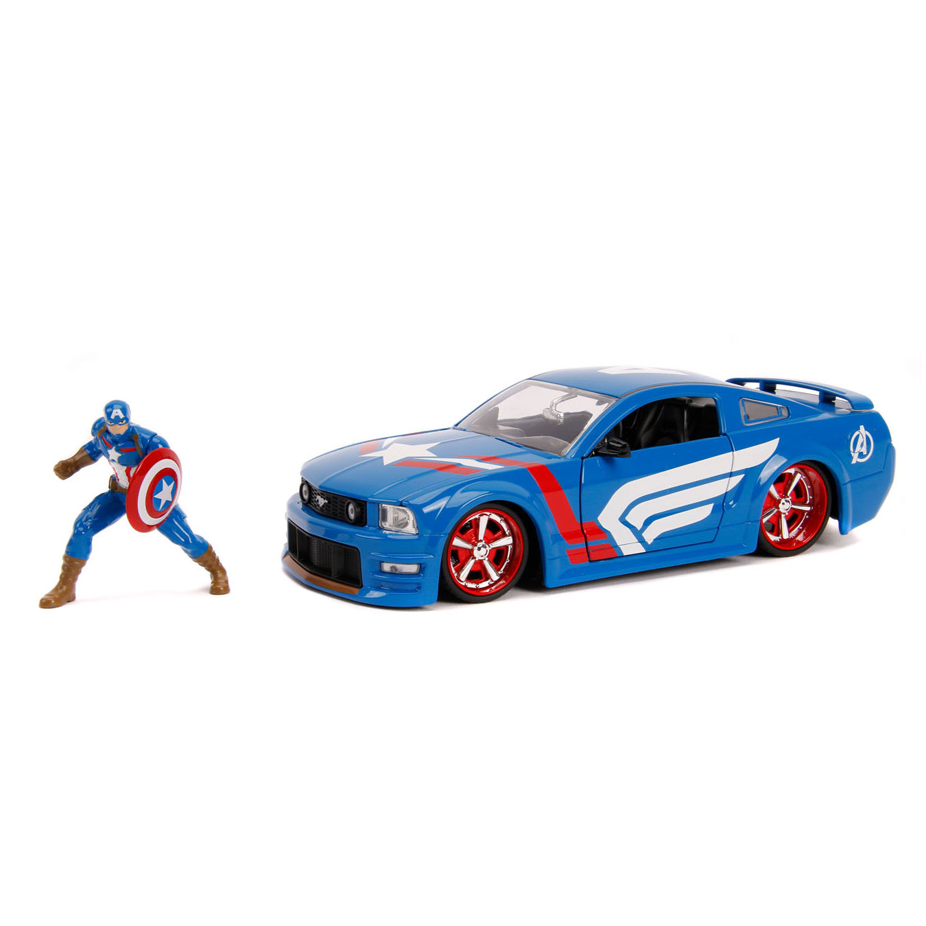 Jada Avengers Captain America avec voiture 1:24