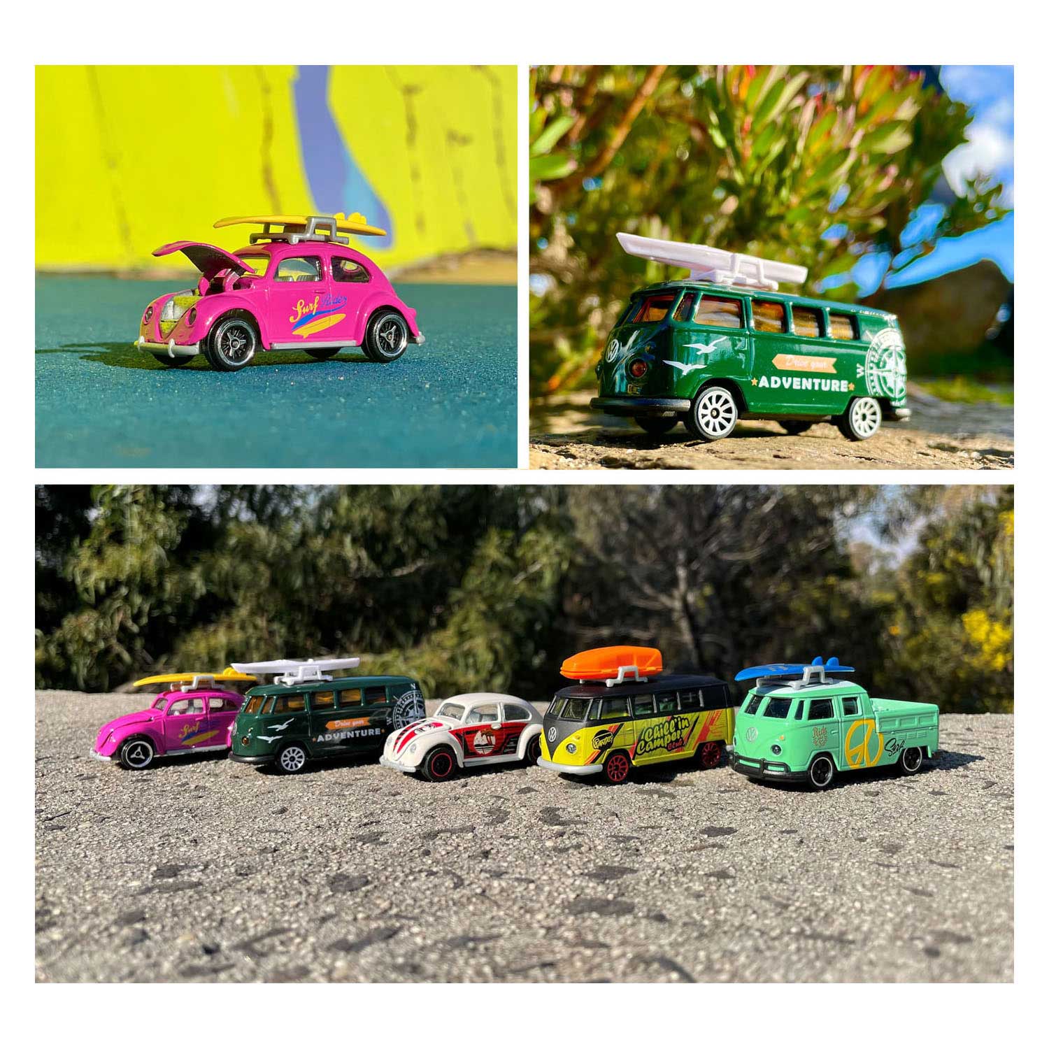 Majorette Volkswagen Les voitures jouets originales, 5 pcs.