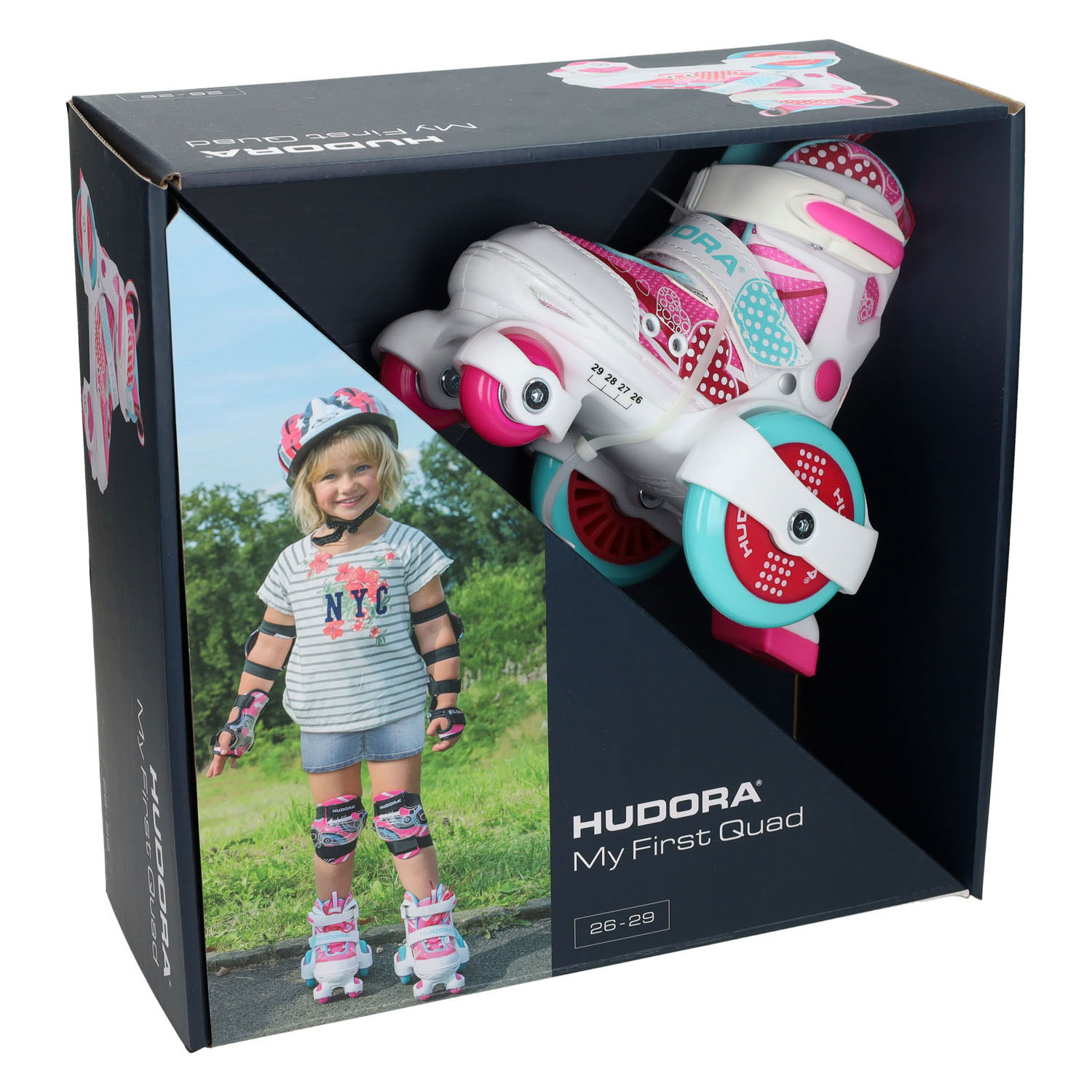 HUDORA Meine ersten Rollschuhe, Größe 26-29