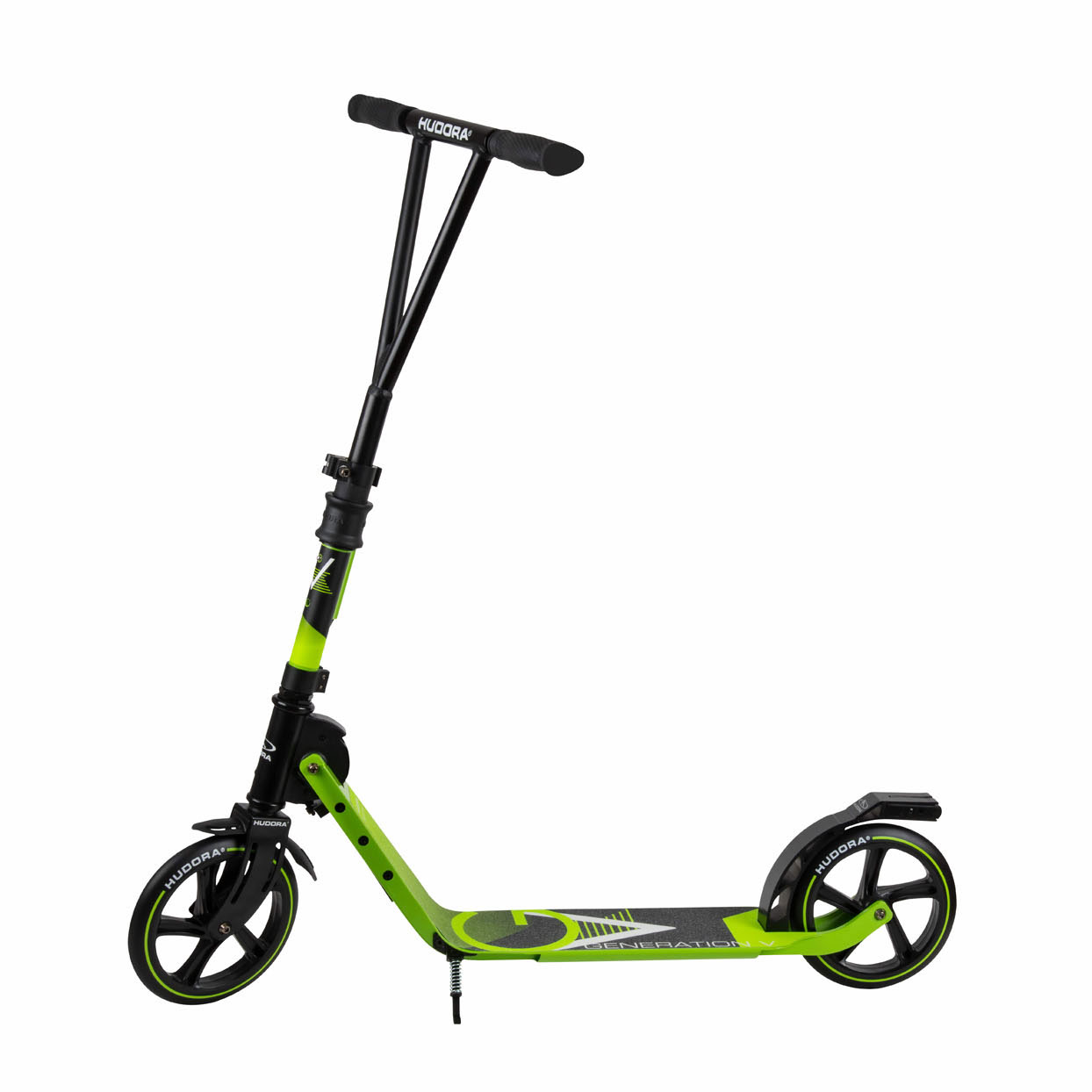 HUDORA BIG Wheel Scooter 205 mit V-förmigem Lenker – Limettengrün