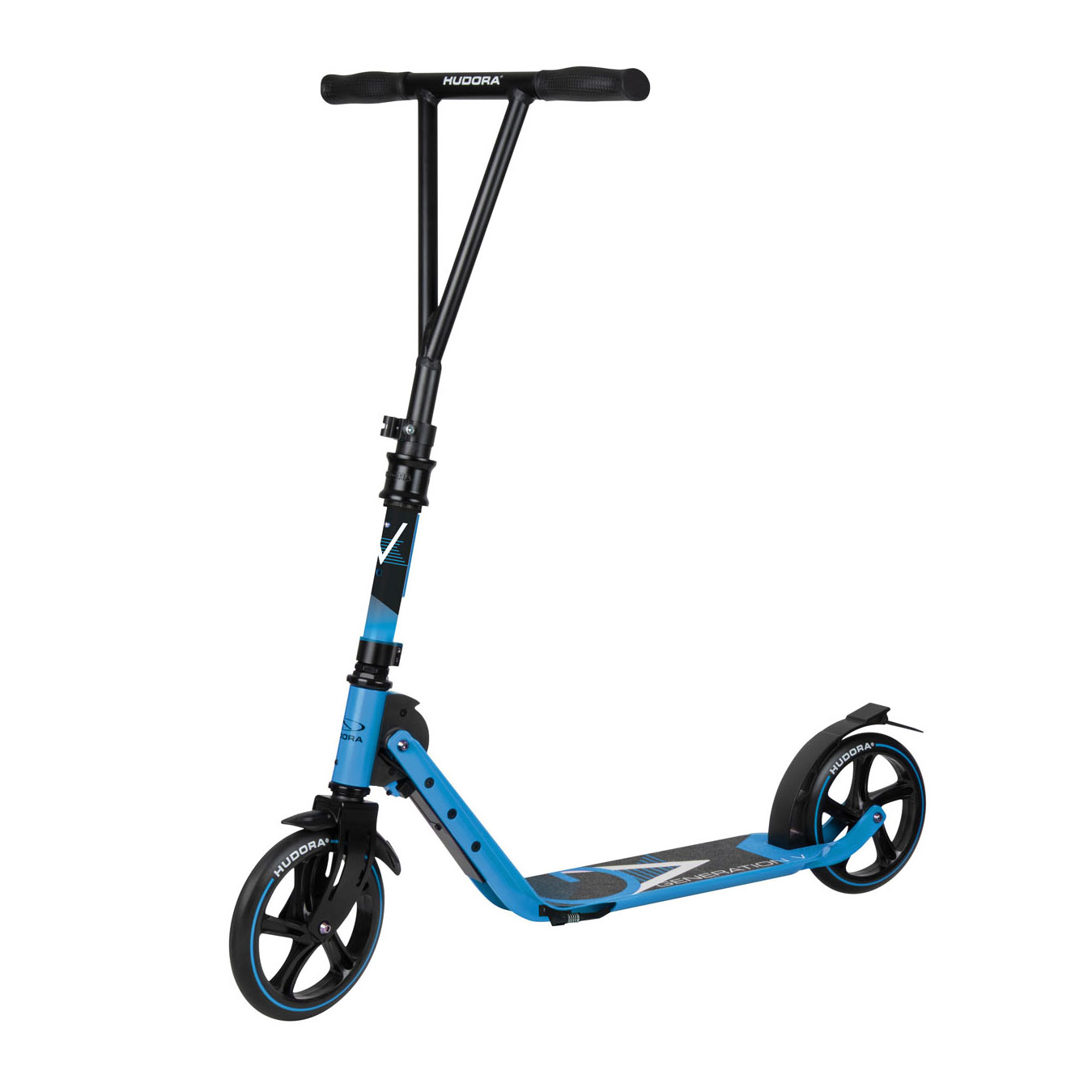 HUDORA BIG Wheel Scooter 205 mit V-förmigem Lenker – Blau