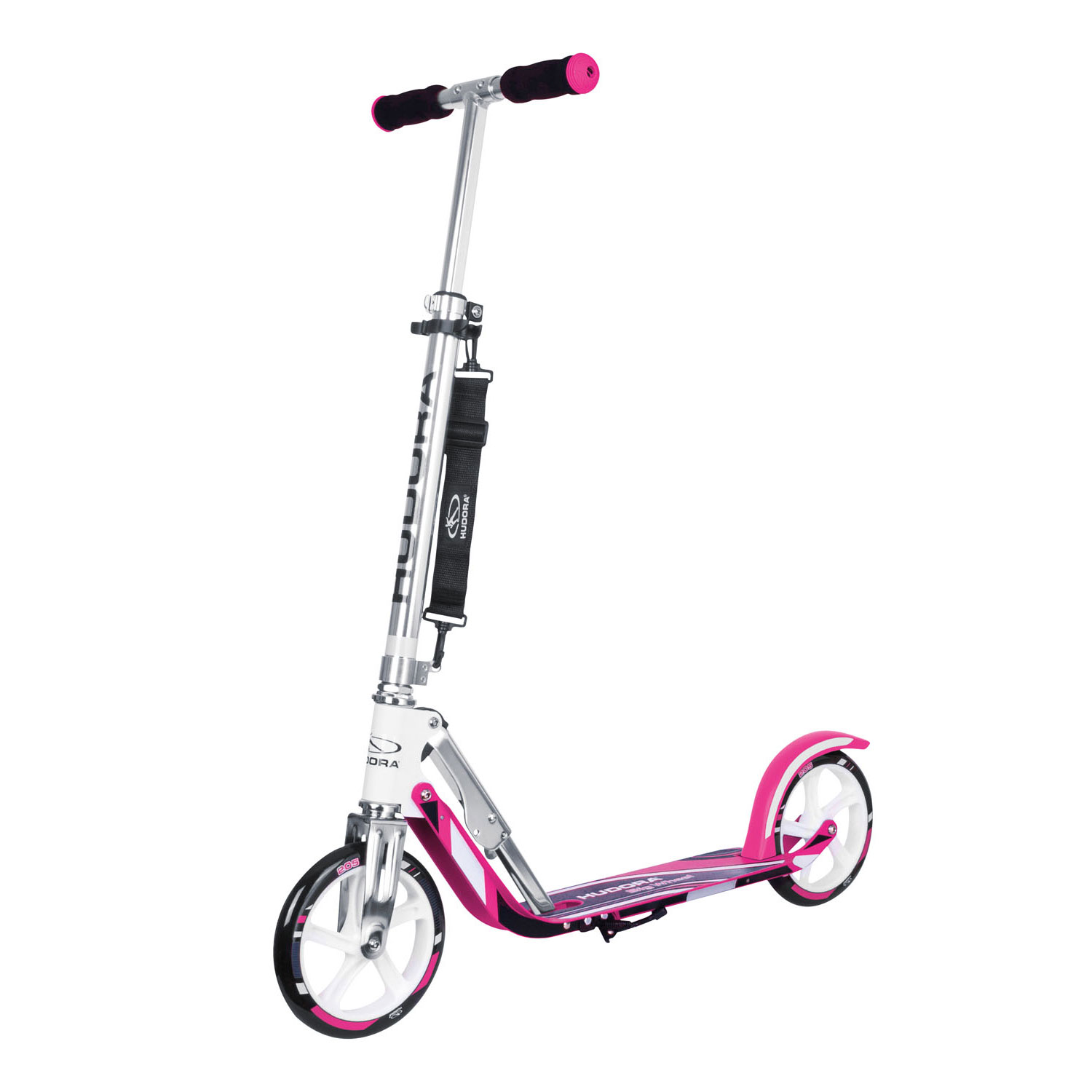 HUDORA Scooter Big Wheel Step RX205 - Wit/Roze