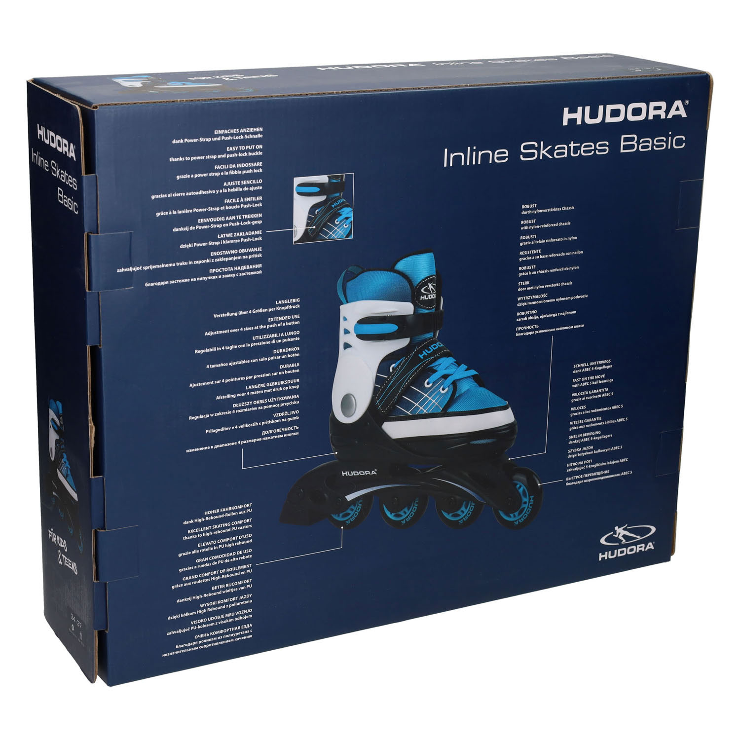 Inline Skates alignées HUDORA , taille 34-37 réglable