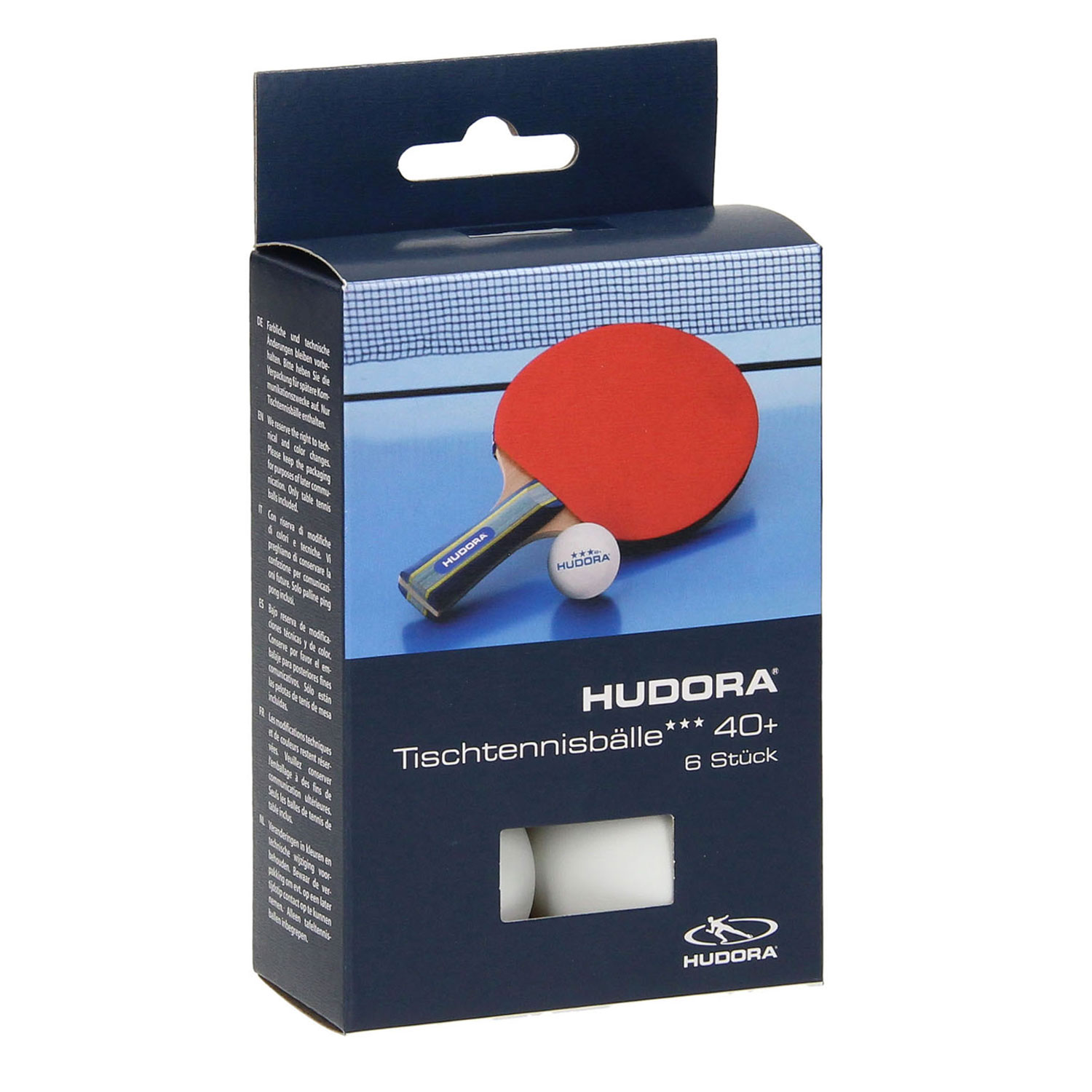 HUDORA Balles de tennis de table, 6 pcs.