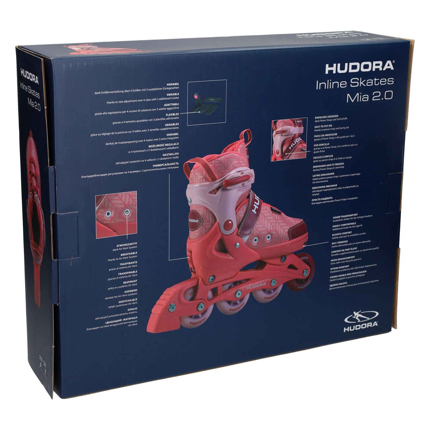 Inline Skates alignées HUDORA Mia 2.0 Pixie, pointures 29-32