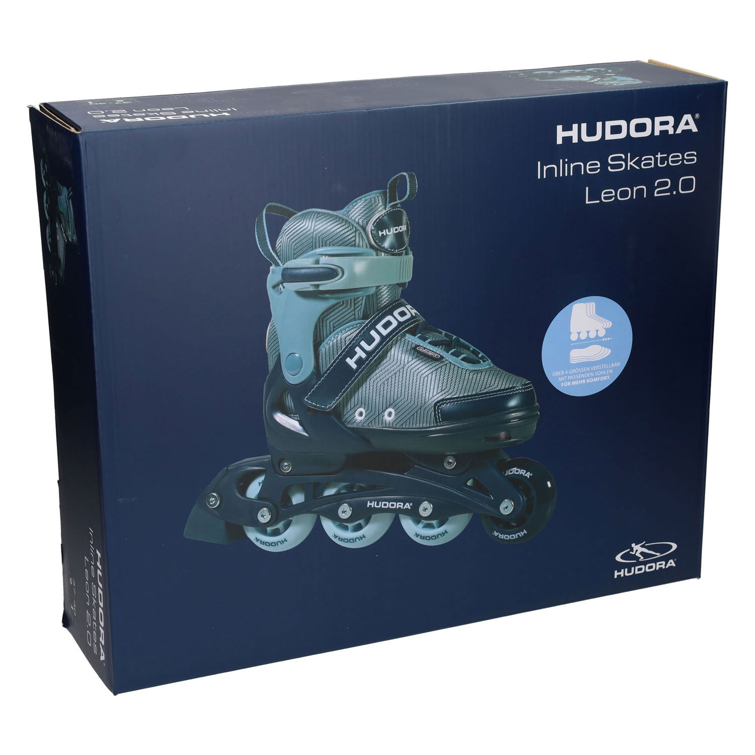 Patins à roues alignées HUDORA Leon 2.0 Ocean, pointures 37 à 41