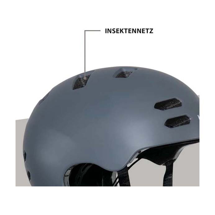 HUDORA Skaterhelm Allround Grafiet, Maat S (53-55cm)