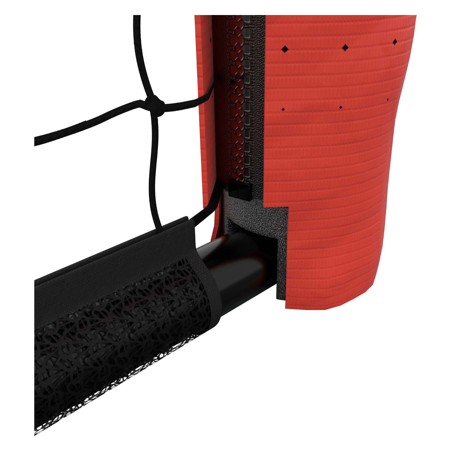 HUDORA Voetbaldoel Pro Tect 180 - Zwart