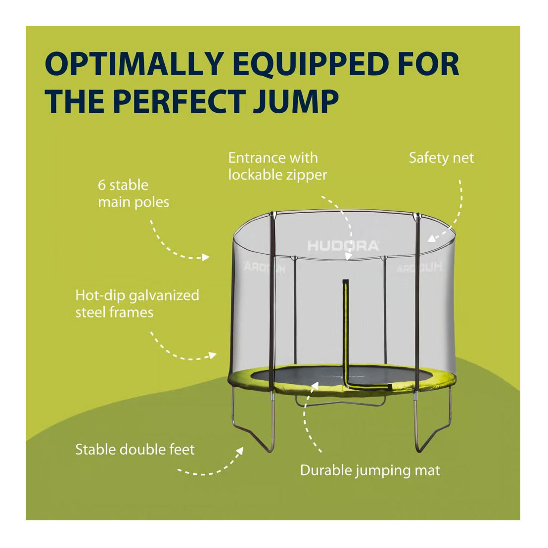 HUDORA Trampoline Fabulous 300V