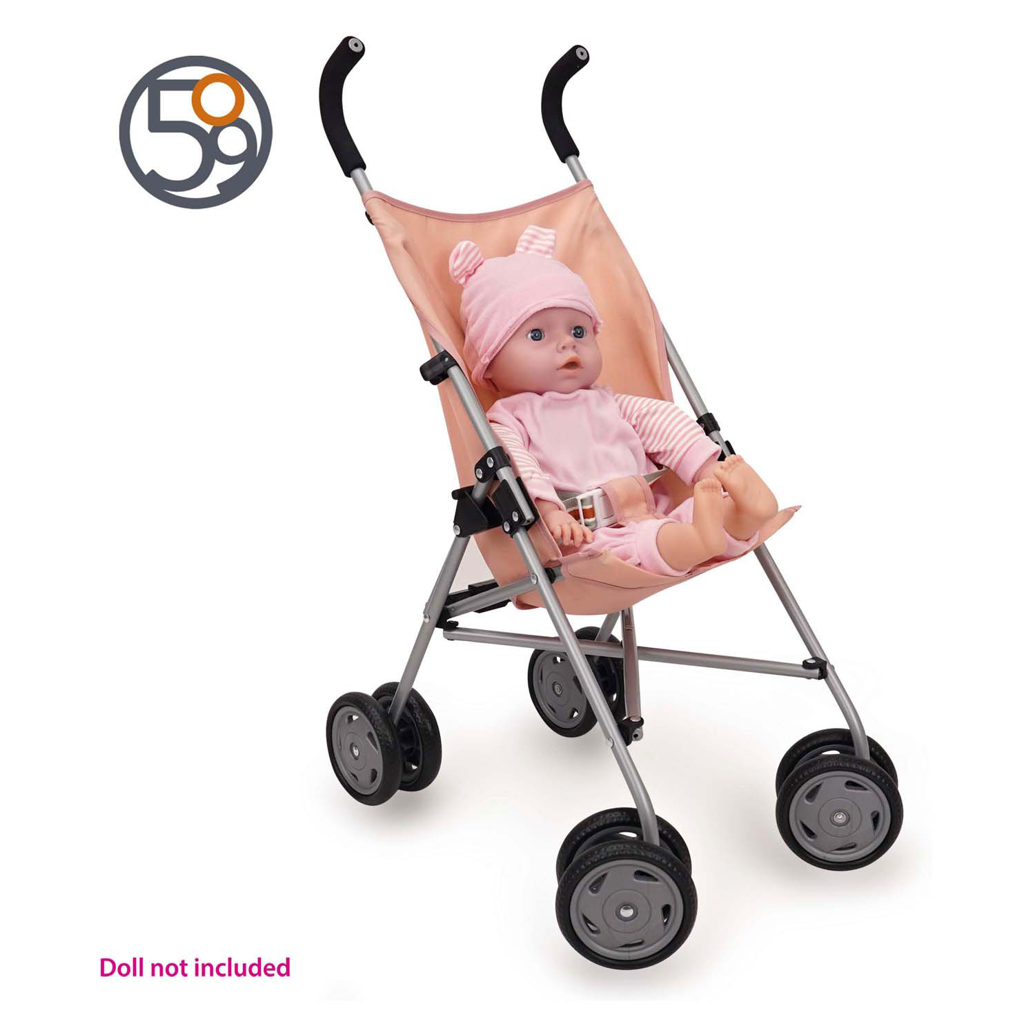 Landau pour poupée Buggy - Rose