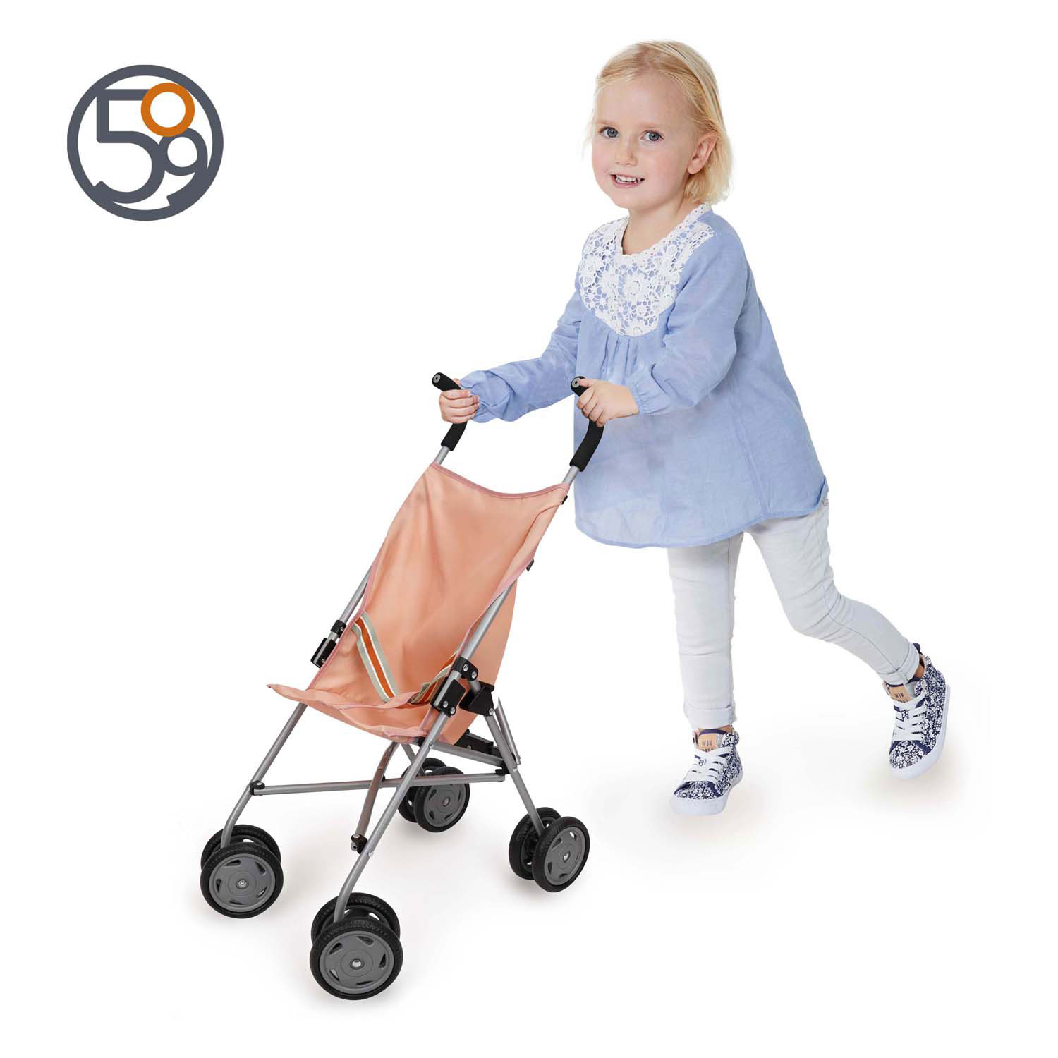 Landau pour poupée Buggy - Rose