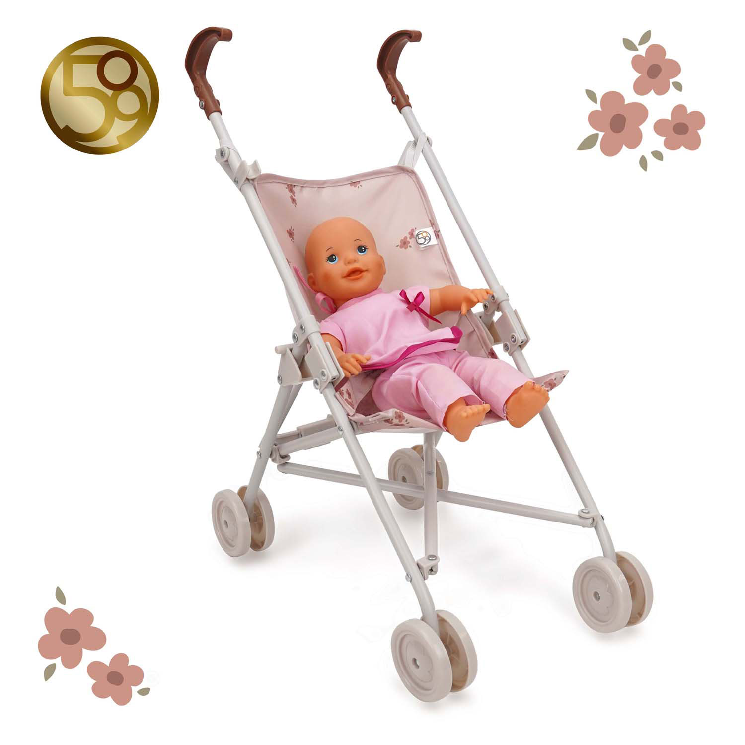 Poussette pour poupée Ballet Flora
