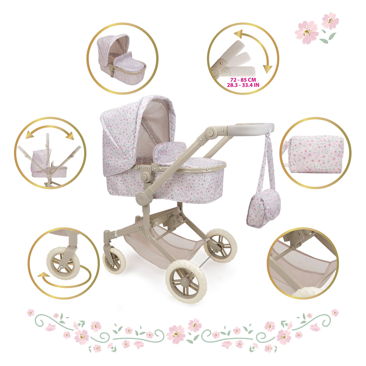CityPark 2-in-1 Deluxe Poppenwagen & Buggy
