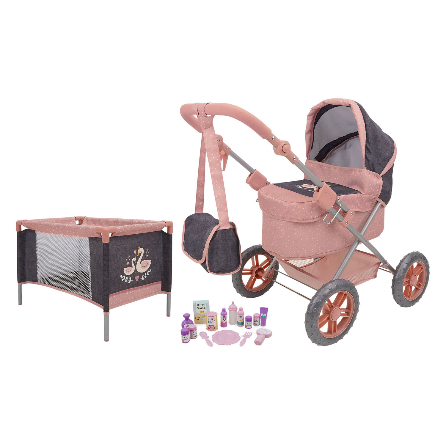 Poppenwagen Speelset - 18dlg.