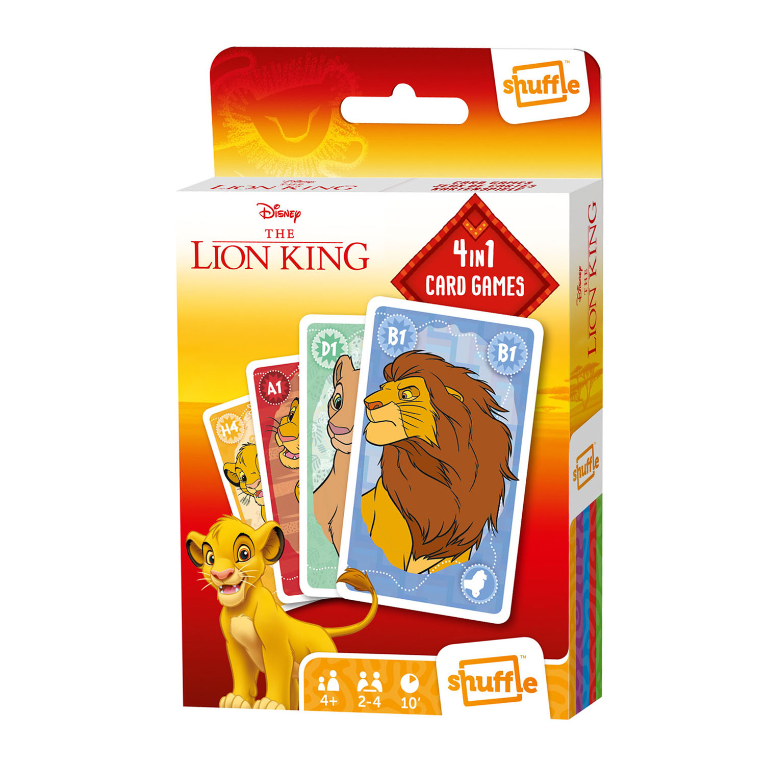 Lion King 4in1 Shuffle Kaartspel