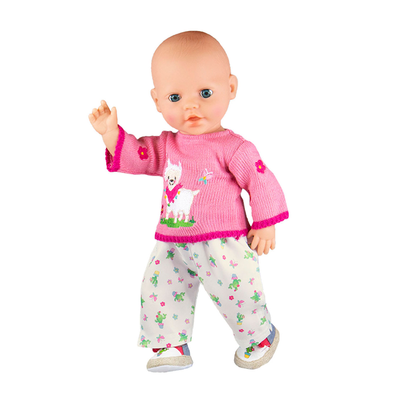 Pull pour poupée avec pantalon en alpaga, 35-45 cm
