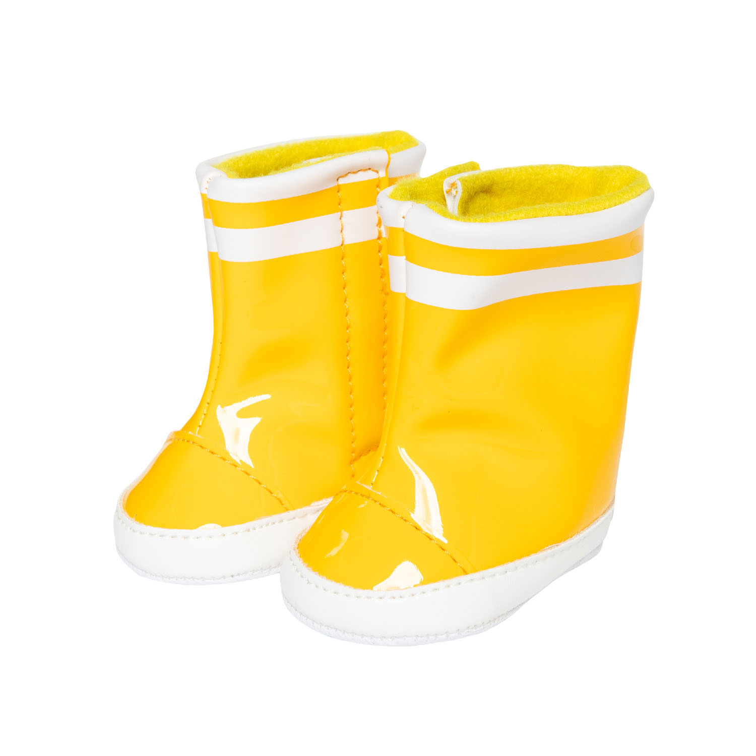 Bottes de pluie pour poupées jaunes, 38-45 cm