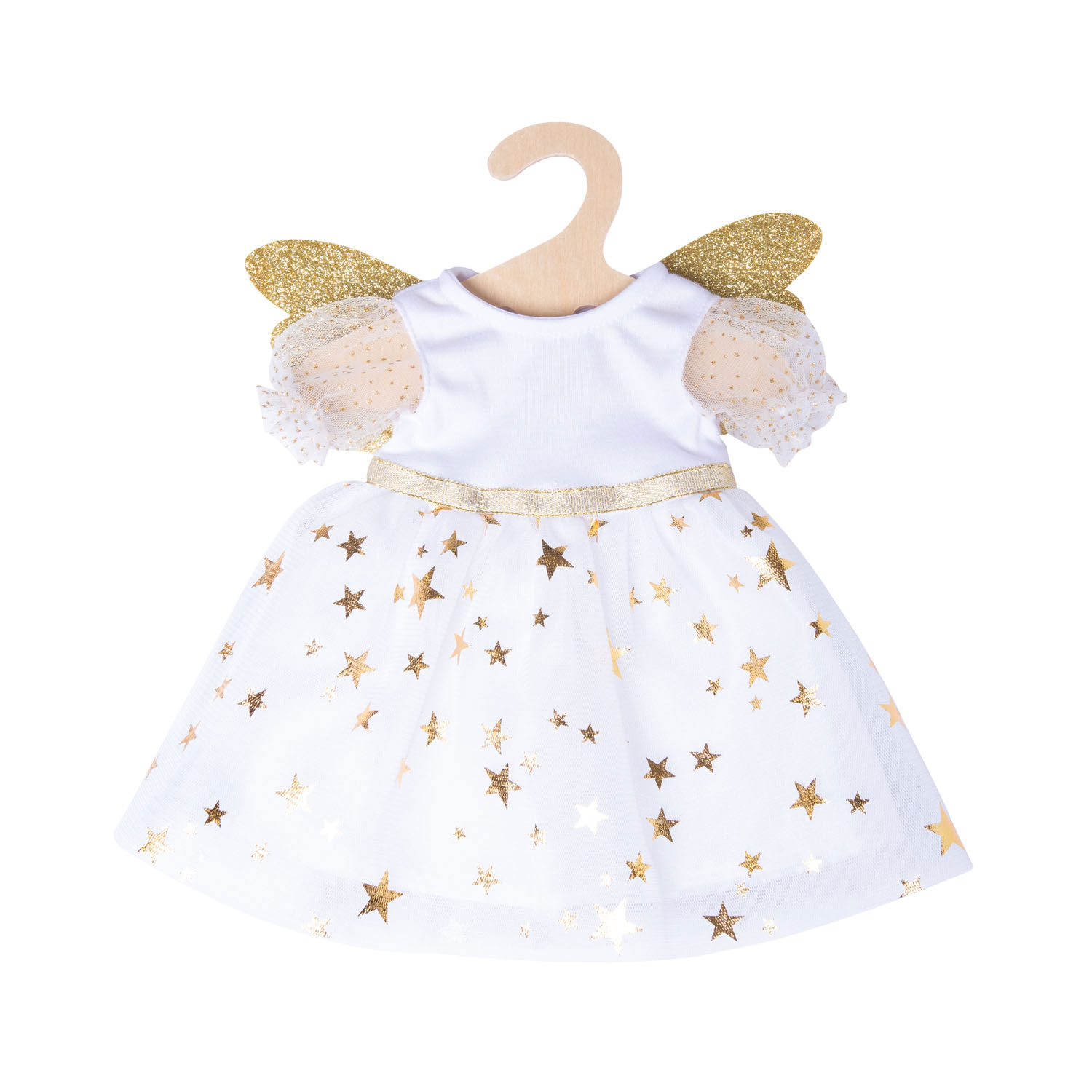 Robe de poupée Ange avec étoiles, 35-45 cm