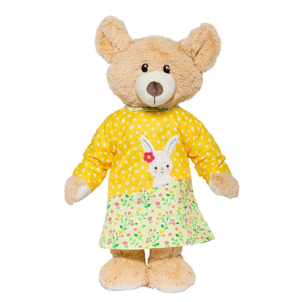 Salopette de poupée avec chemise rayée Bunny Lou, 35-45 cm