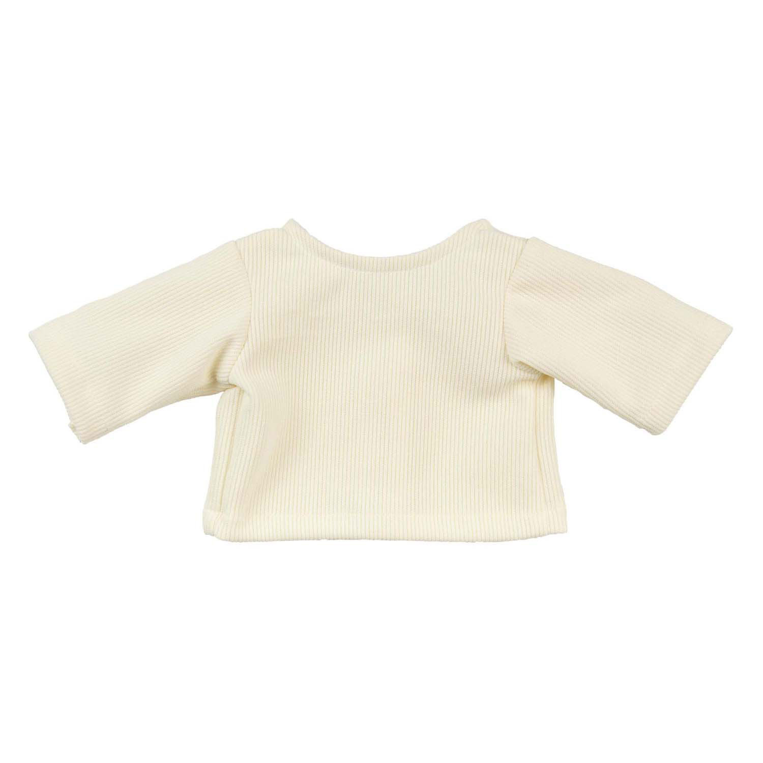 Robe en velours côtelé pour poupées, motif cœurs et confettis, 28-35 cm