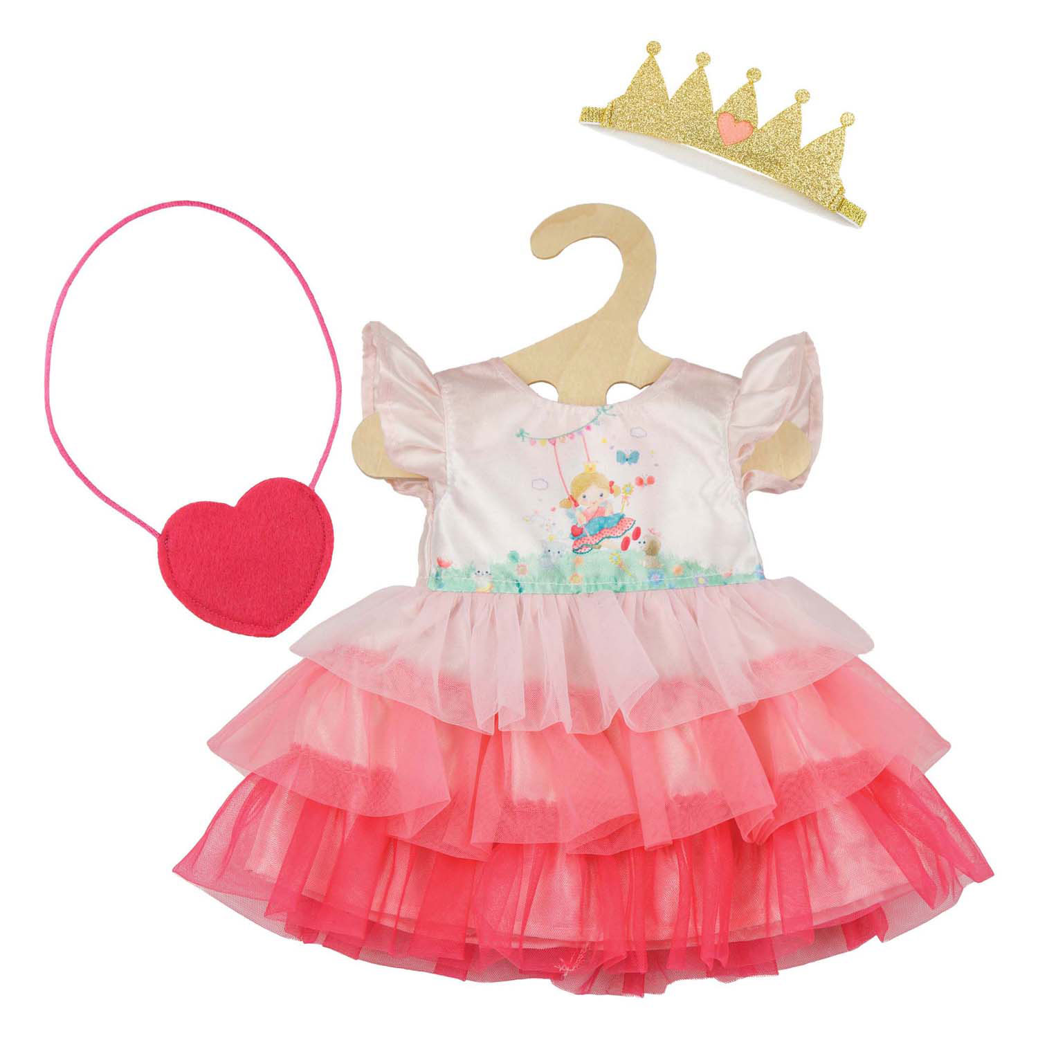 Robe de poupée Princesse Emily, 28-35 cm
