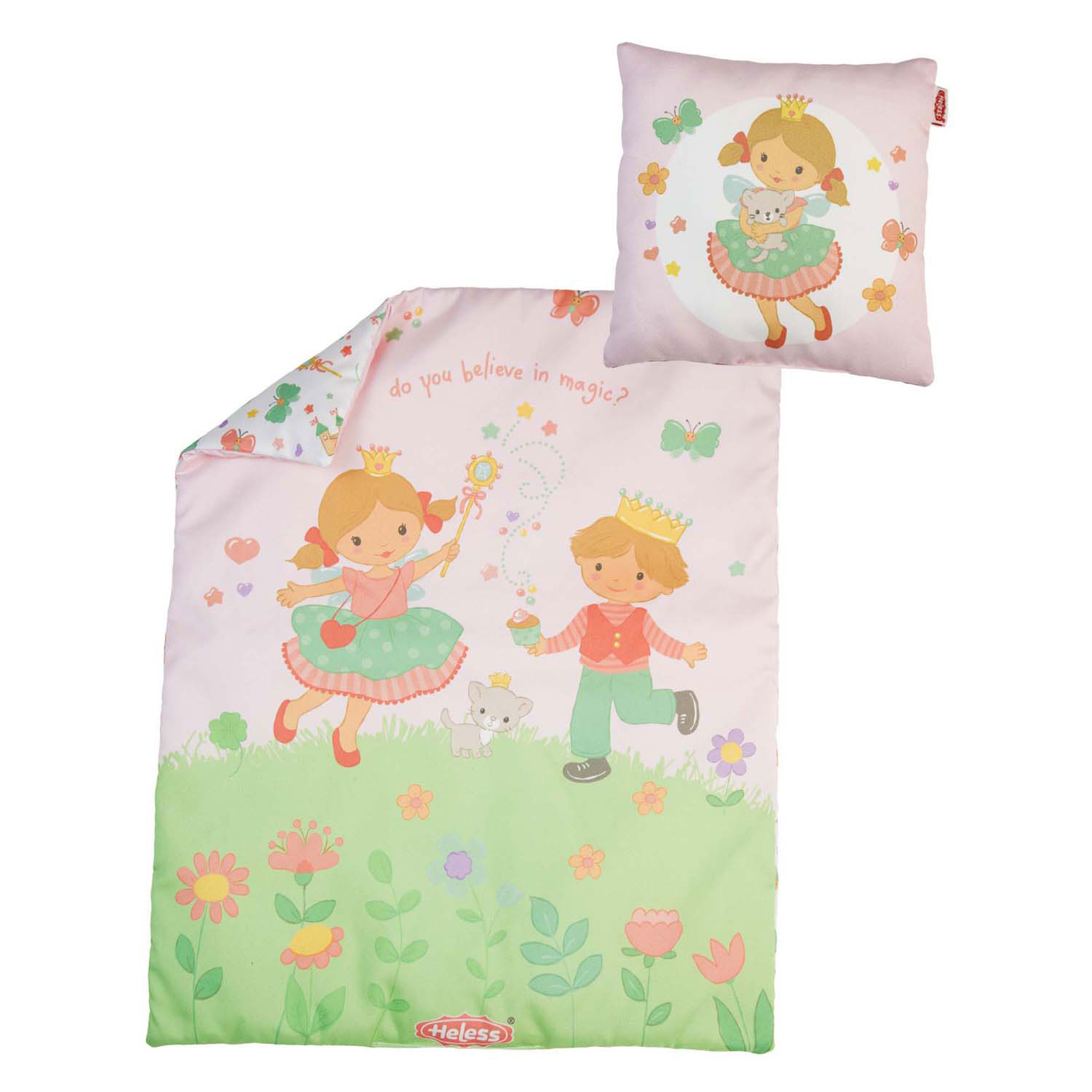 Couverture de poupée Princesse Emily avec coussin