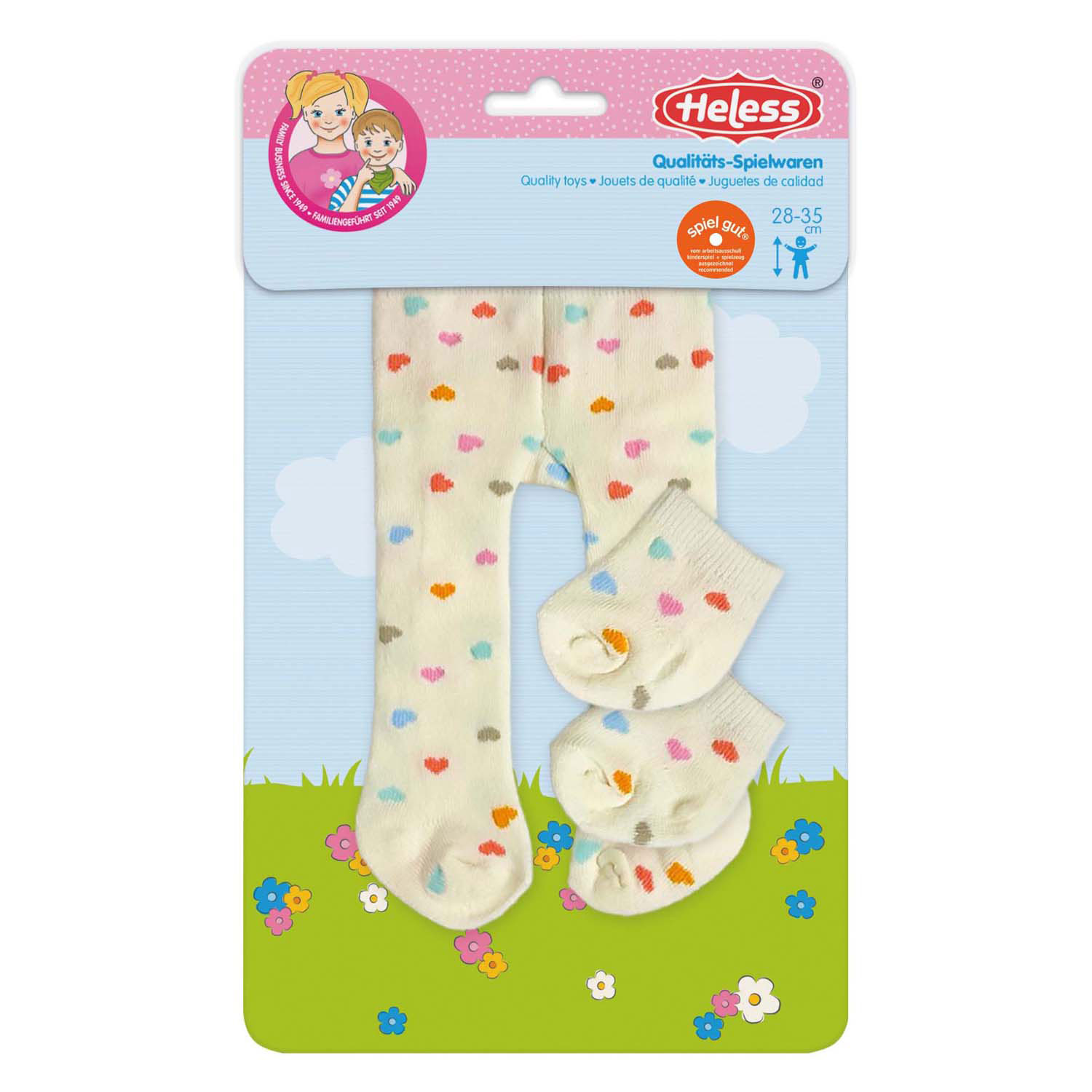 Poupée Maillot avec chaussettes Cœur Confetti, 28-35 cm