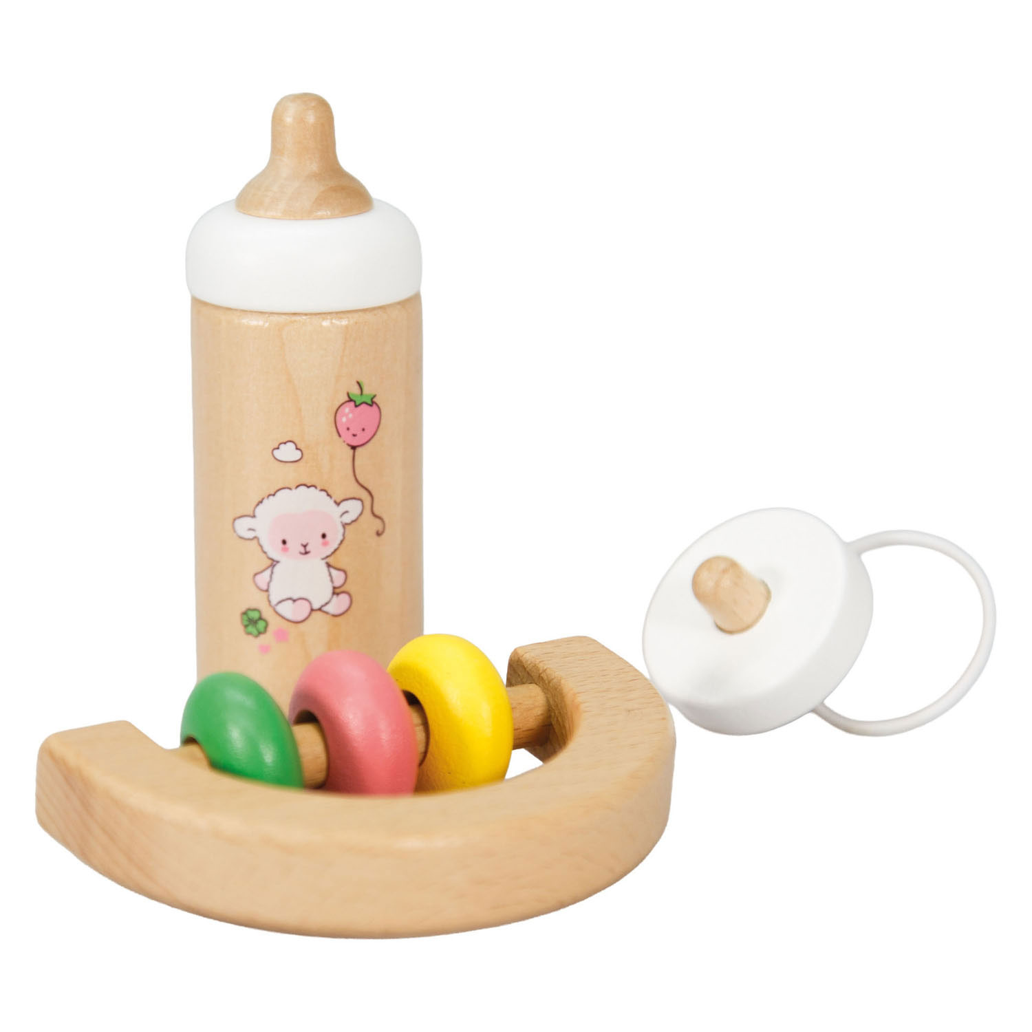 Houten Poppenbabyset Schaapje - 3dlg.