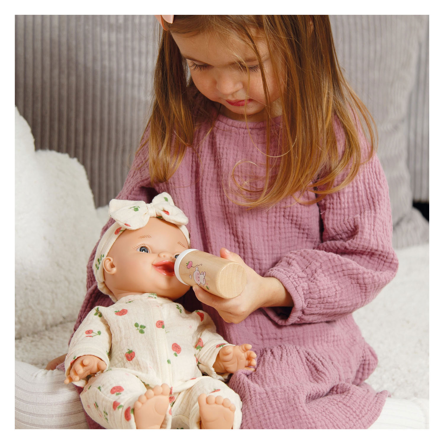 Houten Poppenbabyset Schaapje - 3dlg.