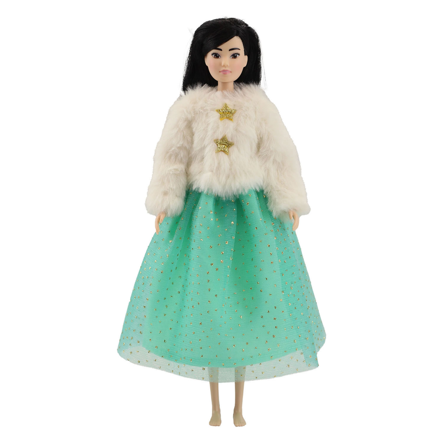 Pluche Jasje Yuki met Tule Rok voor Modepoppen - 29cm