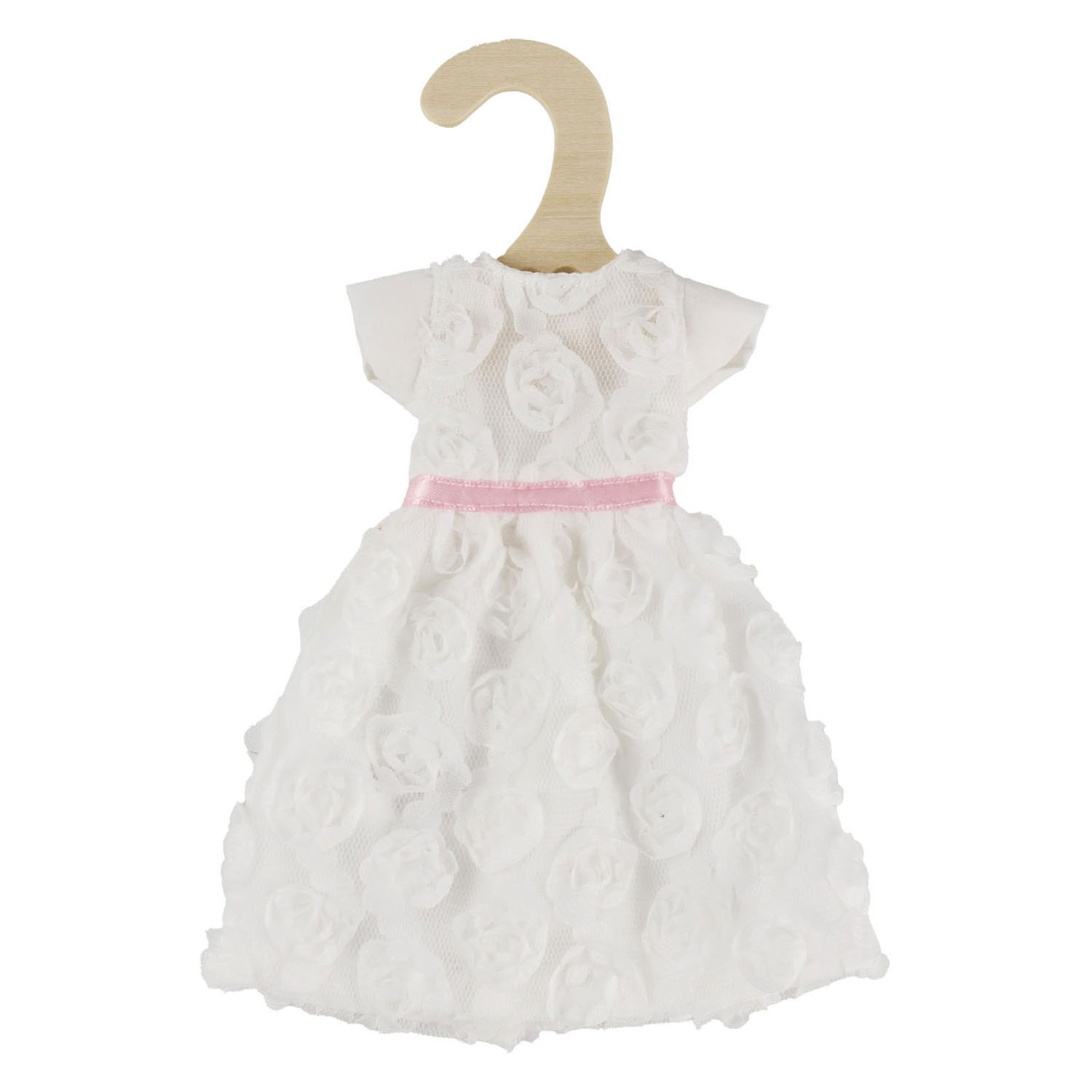 Witte Jurk voor Modepoppen - 29cm