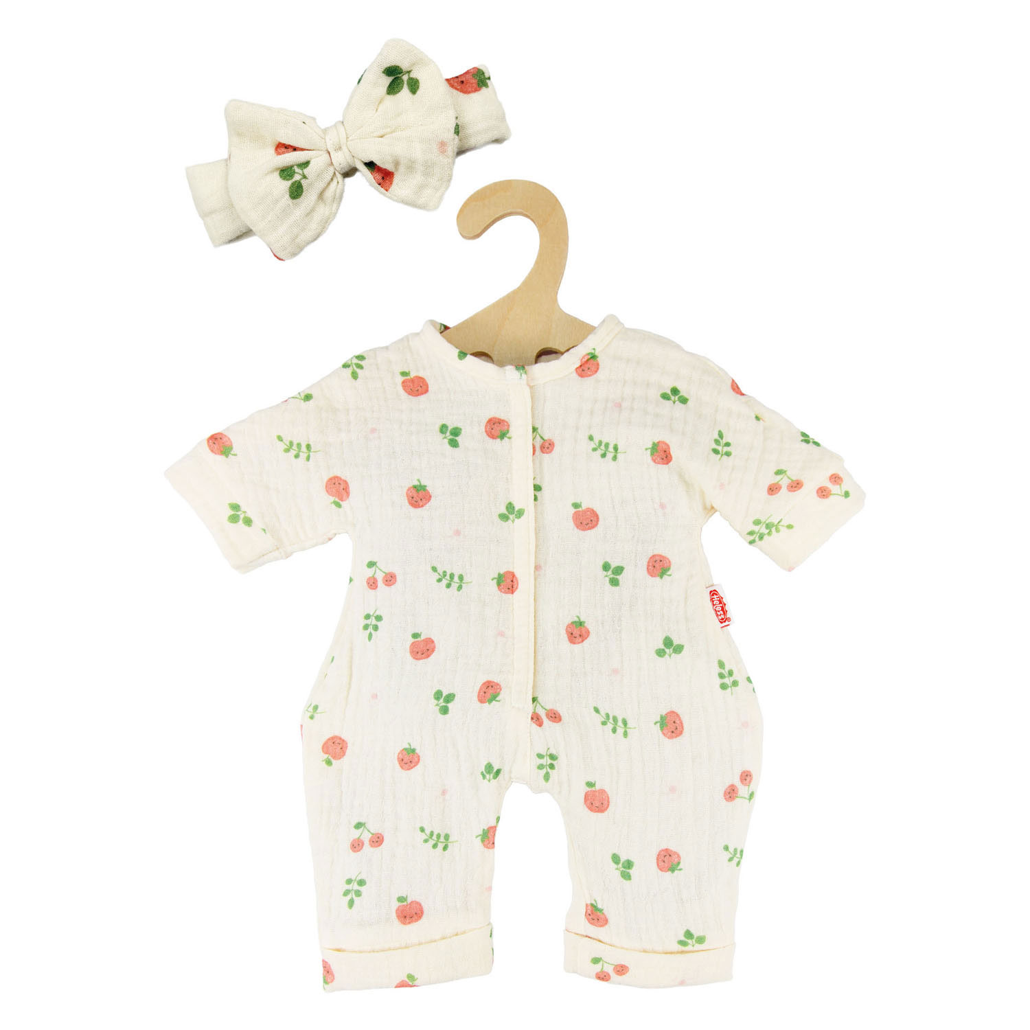 Meisjes Babypop met Bruin Jurkje - 34cm