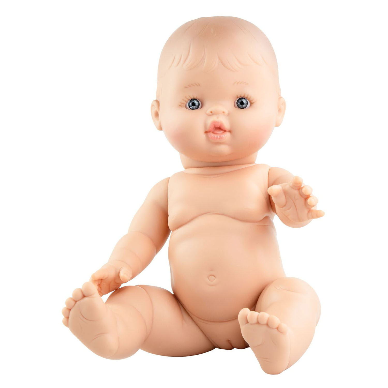Meisjes Babypop met Corduroy Jurk - 34cm
