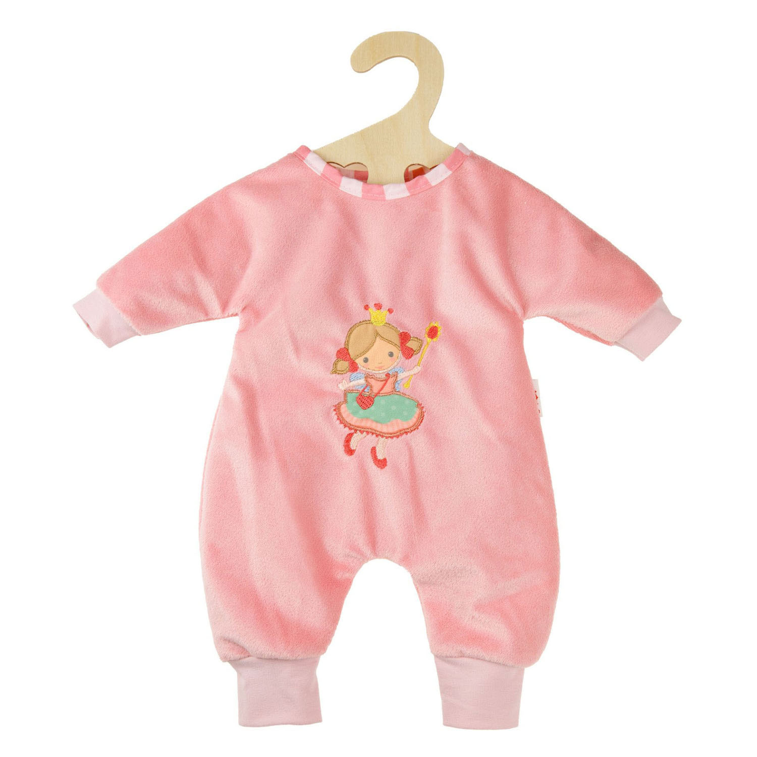 Meisjes Babypop met Velours Romper Prinses Emily - 34cm