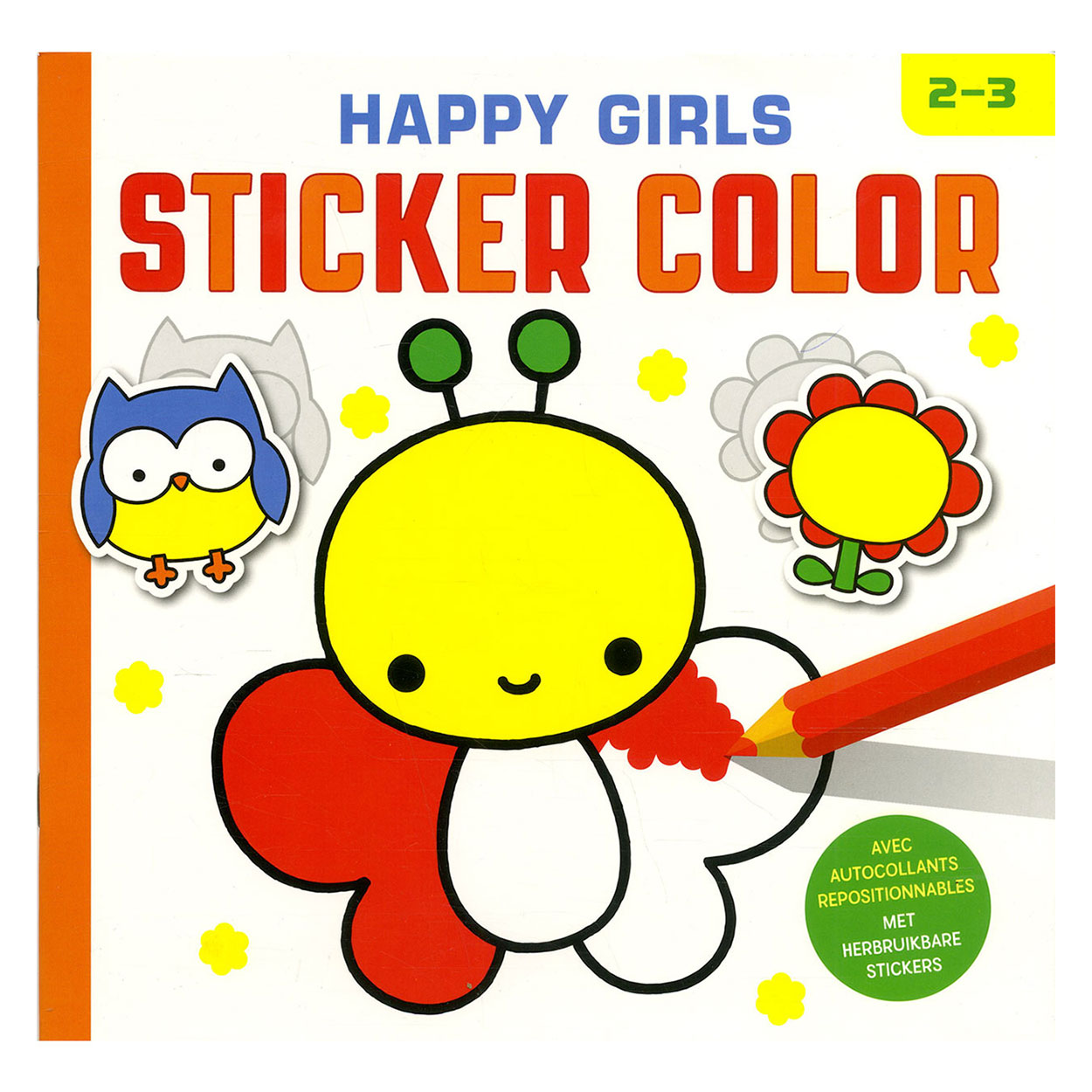 Happy Girls Sticker Color