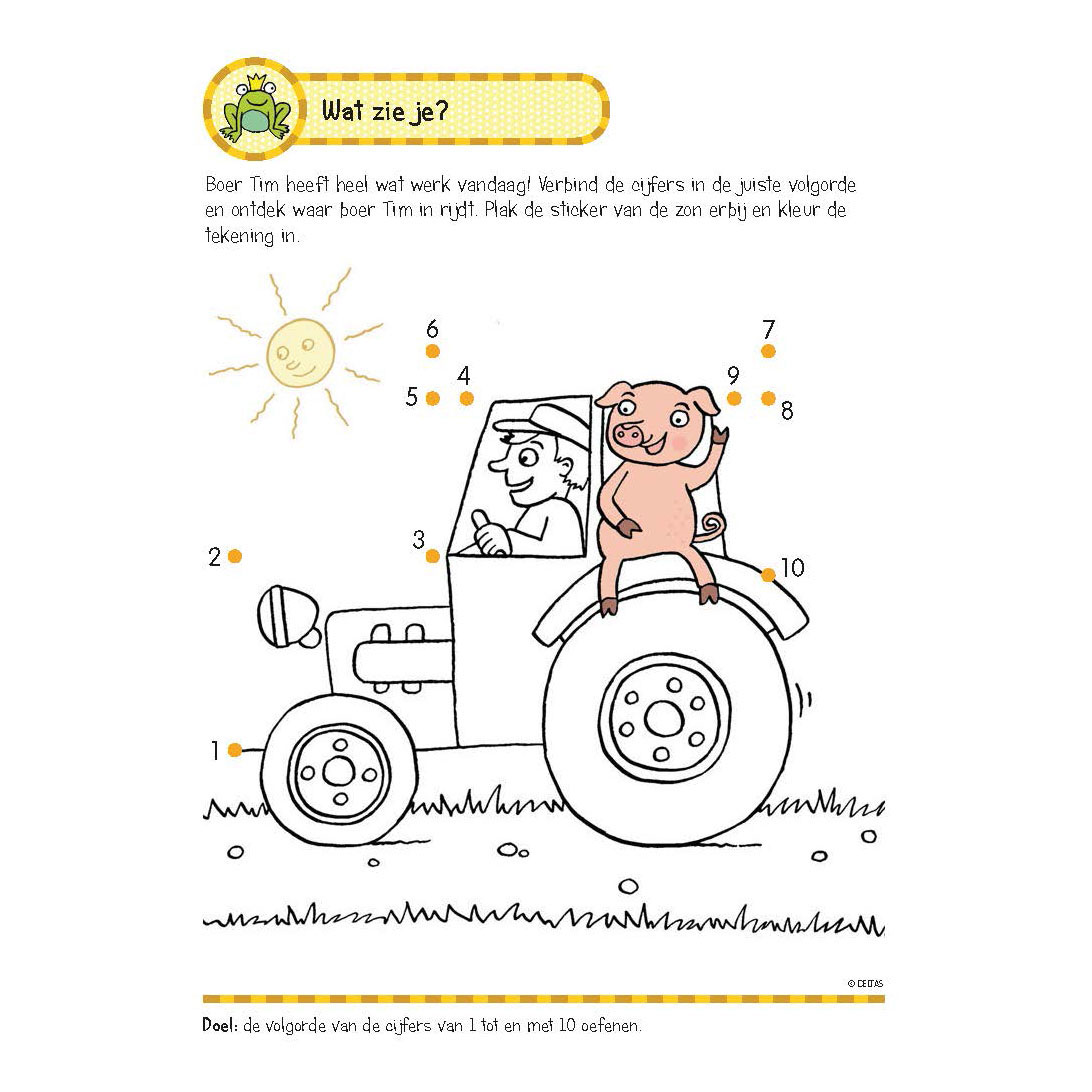 Oefenboek met Stickers - Eerste Telspelletjes (5-6 jaar)
