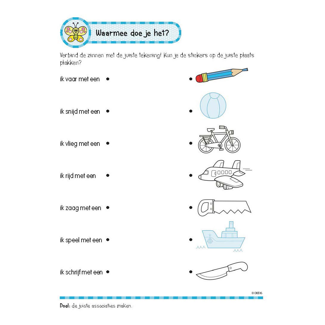 Oefenboek met Stickers - Leuke Leesoefeningen (6-7 jaar)
