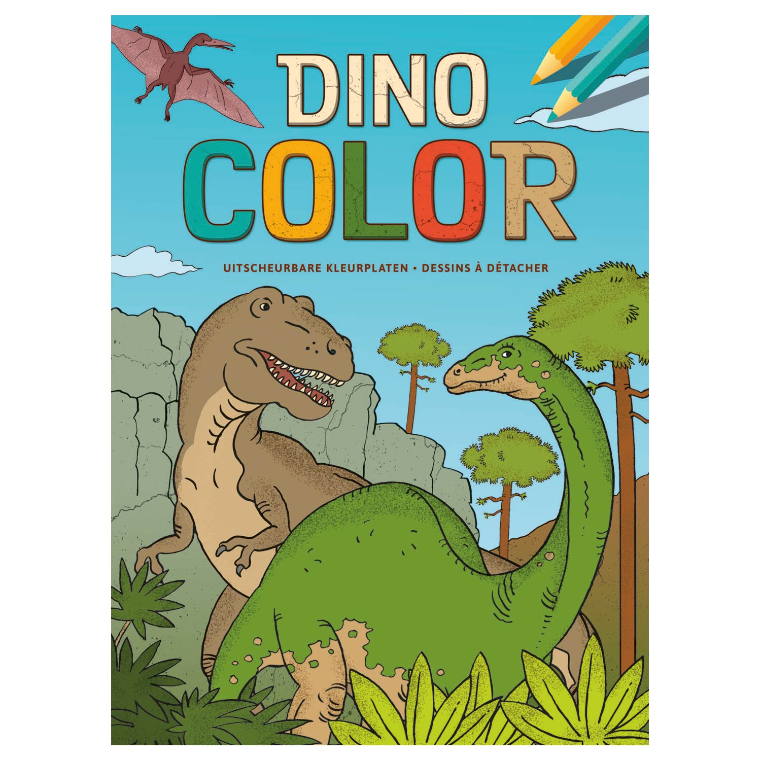 Livre de coloriage couleur dinosaure