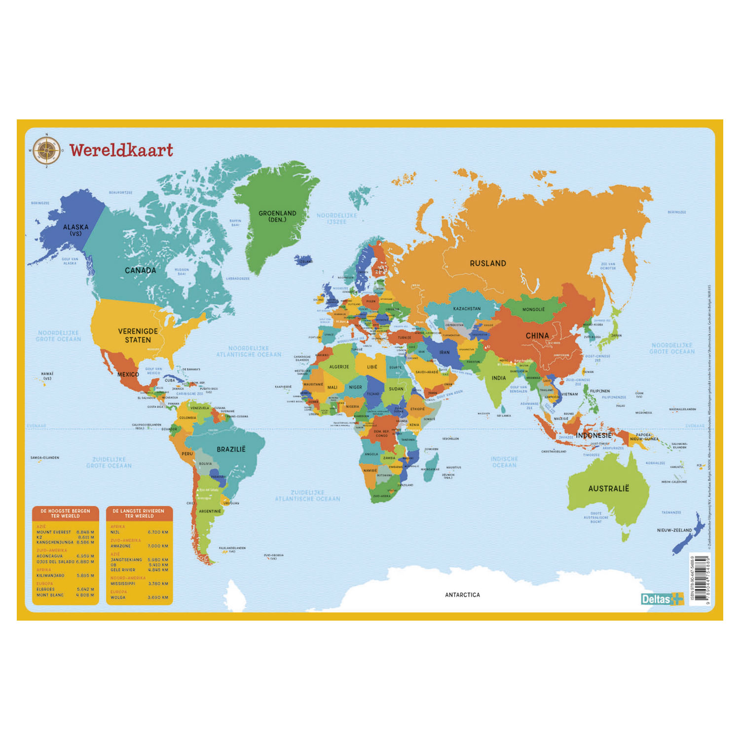 Verhoog jezelf Promoten Toeschouwer Educatieve onderlegger - Wereldkaart online kopen? | Lobbes Speelgoed