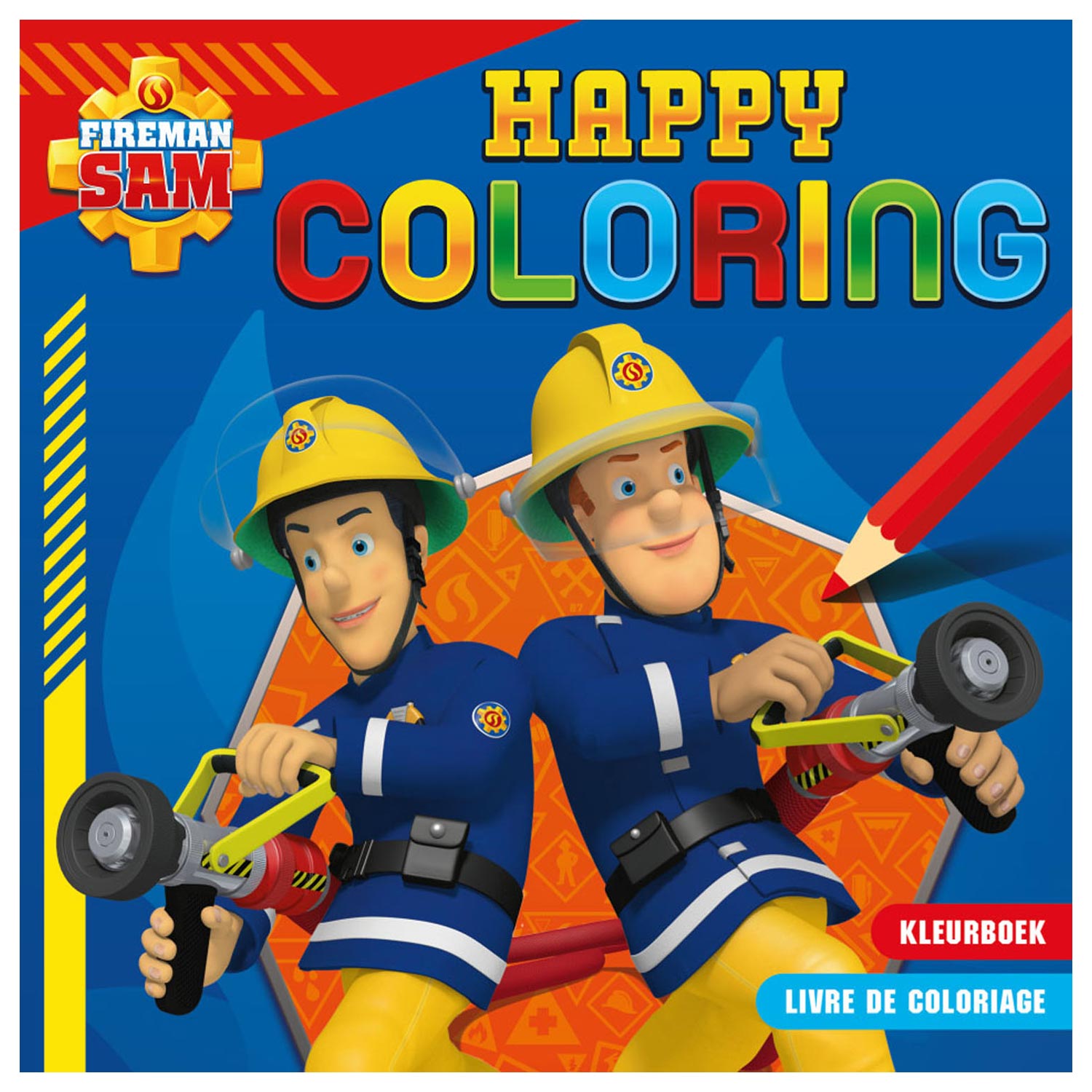 Sam le pompier heureux coloriage livre de coloriage