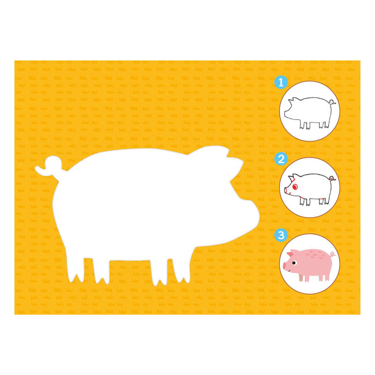 Sjabloonkaarten - Zo teken je de Dieren van de Boerderij